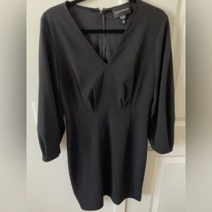 Donna Morgan size 10 black dress, short dress, quarter sleeves